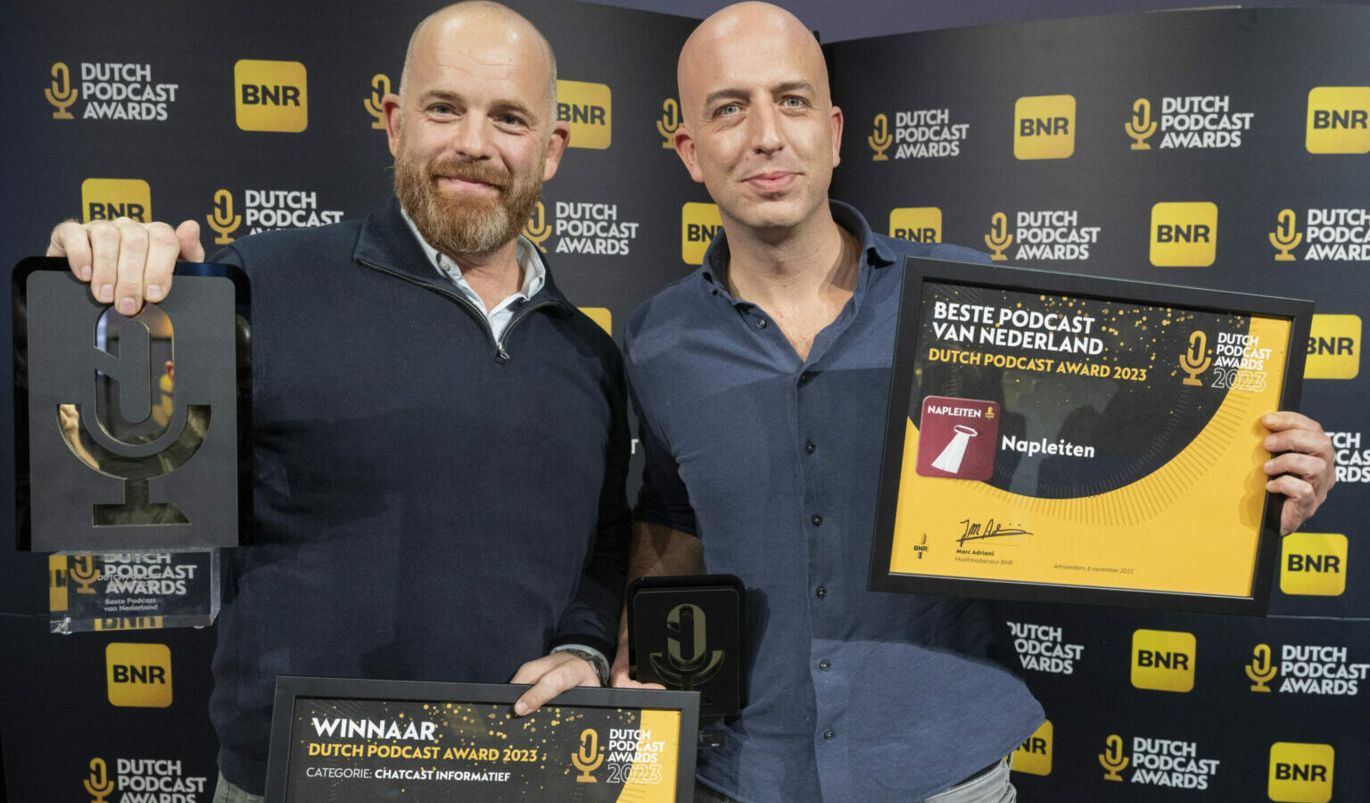 Napleiten grote winnaar Dutch Podcast Awards