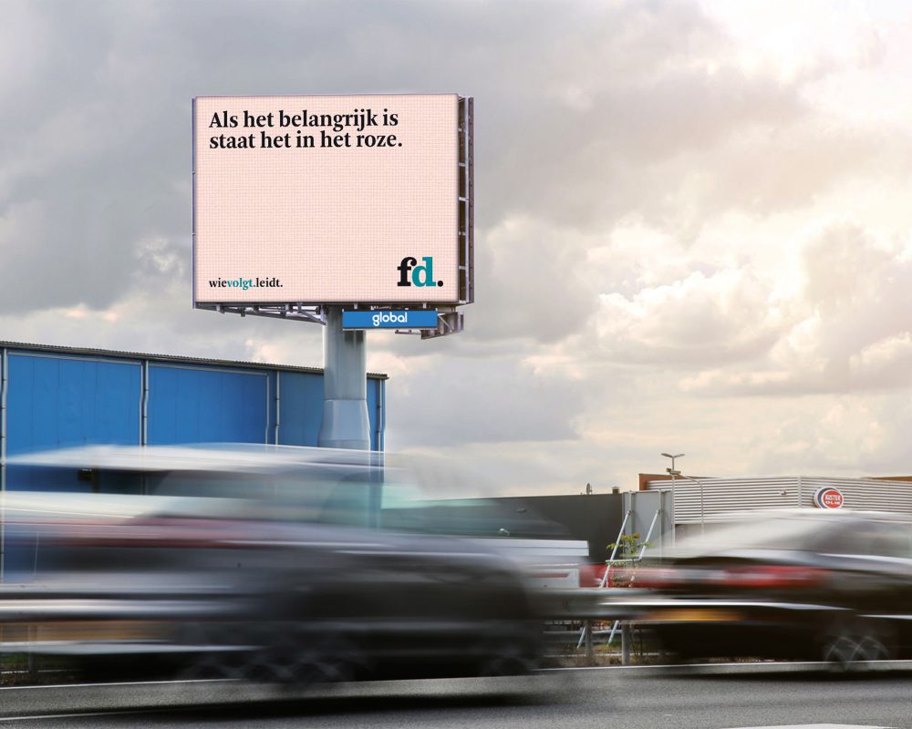 Als het belangrijk is, staat het in het roze